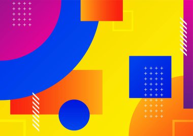 Modern renkli mavi kırmızı üç boyutlu soyut sunum arkaplanı