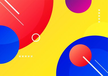 Modern renkli mavi kırmızı üç boyutlu soyut sunum arkaplanı