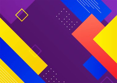 Modern renkli mavi kırmızı üç boyutlu soyut sunum arkaplanı