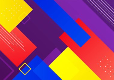 Modern renkli mavi kırmızı üç boyutlu soyut sunum arkaplanı