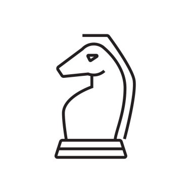 Siyah çizgili Strateji İş ikonu. Beyin fırtınası, ofis, ampul, grafik, iş adamı, konferans, ağ. Vektör illüstrasyonu