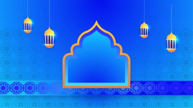 Arap süsleme desenli ve lüks mandala fener dekoratifli İslam ramazanı arkaplanı. İslam tebrik kartı, bayram şablonu, hac, davetiye, kutlama, prim çerçevesi ve cami için tasarlandı.