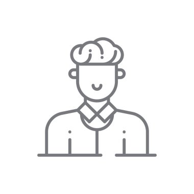 Beyin Fırtınası Ekibi çalışma ikonu, siyah çizgili. Fikir, kavram, strateji, çözüm, plan, yaratıcı, yenilik. Vektör illüstrasyonu