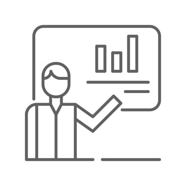 Tanıtımcılar, insanları siyah taslak tarzıyla pazarlıyorlar. Takım çalışması, set, grup, toplantı, hat, yönetim, ofis. Vektör illüstrasyonu