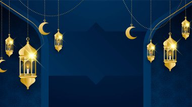 Arap süsleme desenli ve lüks mandala fener dekoratifli İslam ramazanı arkaplanı. İslam tebrik kartı, bayram şablonu, hac, davetiye, kutlama, prim çerçevesi ve cami için tasarlandı.