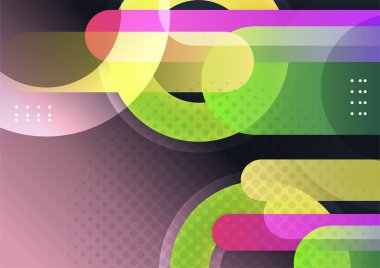 Dinamik efektli soyut arkaplan. Modern model. Tasarım için vektör illüstrasyonu.