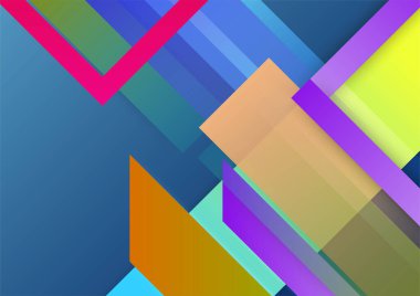 Soyut modern arkaplan gradyan rengi. Geometrik şekilli yeşil pembe turuncu ve mavi gradyan..