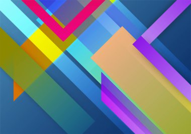 Soyut modern arkaplan gradyan rengi. Geometrik şekilli yeşil pembe turuncu ve mavi gradyan..
