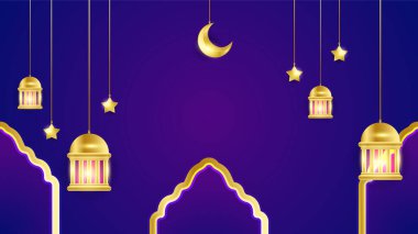 Arap süsleme desenli ve lüks mandala fener dekoratifli İslam ramazanı arkaplanı. İslam tebrik kartı, bayram şablonu, hac, davetiye, kutlama, prim çerçevesi ve cami için tasarlandı.