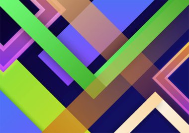 Soyut modern arkaplan gradyan rengi. Geometrik şekilli yeşil pembe turuncu ve mavi gradyan..