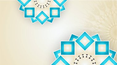 Arap süsleme desenli ve lüks mandala fener dekoratifli İslam ramazanı arkaplanı. İslam tebrik kartı, bayram şablonu, hac, davetiye, kutlama, prim çerçevesi ve cami için tasarlandı.