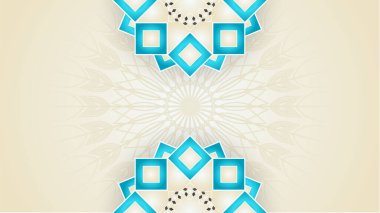 Arap süsleme desenli ve lüks mandala fener dekoratifli İslam ramazanı arkaplanı. İslam tebrik kartı, bayram şablonu, hac, davetiye, kutlama, prim çerçevesi ve cami için tasarlandı.