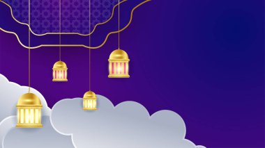 Arap süsleme desenli ve lüks mandala fener dekoratifli İslam ramazanı arkaplanı. İslam tebrik kartı, bayram şablonu, hac, davetiye, kutlama, prim çerçevesi ve cami için tasarlandı.