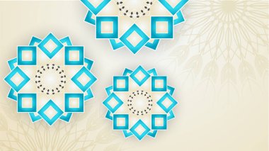 Arap süsleme desenli ve lüks mandala fener dekoratifli İslam ramazanı arkaplanı. İslam tebrik kartı, bayram şablonu, hac, davetiye, kutlama, prim çerçevesi ve cami için tasarlandı.