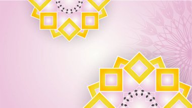 Arap süsleme desenli ve lüks mandala fener dekoratifli İslam ramazanı arkaplanı. İslam tebrik kartı, bayram şablonu, hac, davetiye, kutlama, prim çerçevesi ve cami için tasarlandı.