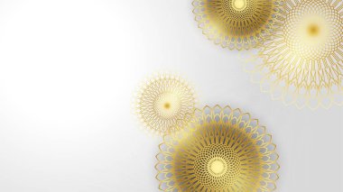 Arap süsleme desenli ve lüks mandala fener dekoratifli İslam ramazanı arkaplanı. İslam tebrik kartı, bayram şablonu, hac, davetiye, kutlama, prim çerçevesi ve cami için tasarlandı.