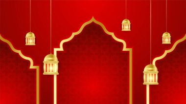 Arap süsleme desenli ve lüks mandala fener dekoratifli İslam ramazanı arkaplanı. İslam tebrik kartı, bayram şablonu, hac, davetiye, kutlama, prim çerçevesi ve cami için tasarlandı.