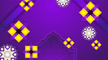 Arap süsleme desenli ve lüks mandala fener dekoratifli İslam ramazanı arkaplanı. İslam tebrik kartı, bayram şablonu, hac, davetiye, kutlama, prim çerçevesi ve cami için tasarlandı.