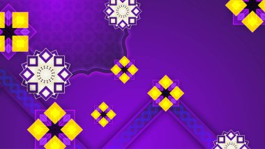 Arap süsleme desenli ve lüks mandala fener dekoratifli İslam ramazanı arkaplanı. İslam tebrik kartı, bayram şablonu, hac, davetiye, kutlama, prim çerçevesi ve cami için tasarlandı.