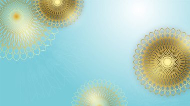 Arap süsleme desenli ve lüks mandala fener dekoratifli İslam ramazanı arkaplanı. İslam tebrik kartı, bayram şablonu, hac, davetiye, kutlama, prim çerçevesi ve cami için tasarlandı.