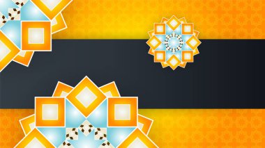 Arap süsleme desenli ve lüks mandala fener dekoratifli İslam ramazanı arkaplanı. İslam tebrik kartı, bayram şablonu, hac, davetiye, kutlama, prim çerçevesi ve cami için tasarlandı.