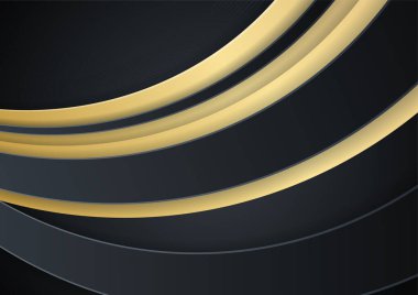 Siyah altın soyut arkaplan