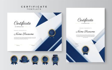 Altın rozetli ve sınırlı başarı sertifikası