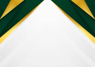 Modern sunum yeşil altın soyut arkaplan vektörü