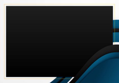 Modern sunum mavi soyut arkaplan vektörü