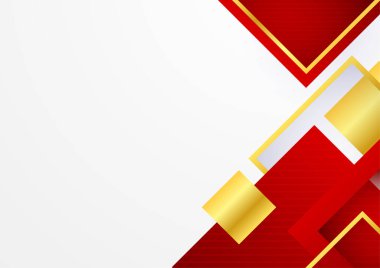 Modern şirket tasarımı ile sunum tasarımı için kırmızı soyut arkaplan