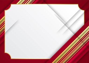 Modern şirket tasarımı ile sunum tasarımı için kırmızı soyut arkaplan