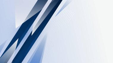Mavi ve beyaz geometrik şekiller soyut arkaplan geometrisi parlaklığı ve sunum tasarımı için katman element vektörü. İş dünyası, şirket, kurum, parti, şenlik, seminer ve görüşmeler için uygun.