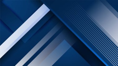 Mavi ve beyaz geometrik şekiller soyut arkaplan geometrisi parlaklığı ve sunum tasarımı için katman element vektörü. İş dünyası, şirket, kurum, parti, şenlik, seminer ve görüşmeler için uygun.