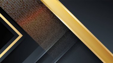 siyah ve altın soyut arkaplan