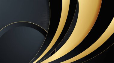 siyah ve altın soyut arkaplan