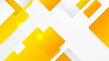 Soyut sarı geometrik şekiller vektör teknolojisi arka planı, tasarım broşürü, web sitesi, el ilanı için. Poster, sertifika, sunum, iniş sayfası için Geometrik kırmızı geometrik şekiller