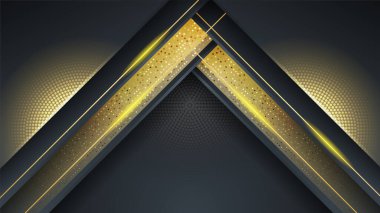 siyah ve altın soyut arkaplan