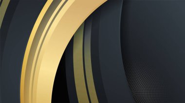 siyah ve altın soyut arkaplan
