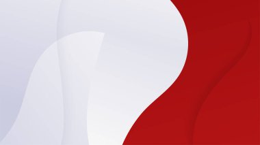 Modern kırmızı ve beyaz geometrik şekiller soyut arkaplan geometri parlaklığı ve sunum tasarımı için katman element vektörü. İş dünyası, şirket, kurum, parti, şenlik, seminer ve görüşmeler için uygun