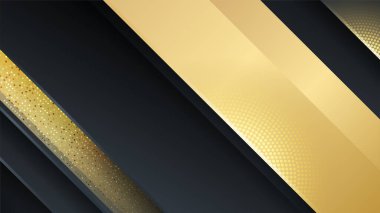 siyah ve altın soyut arkaplan