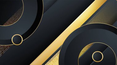 siyah ve altın soyut arkaplan
