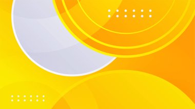 dinamik Vektör ögesi soyut beyaz ve sarı tasarım arkaplan