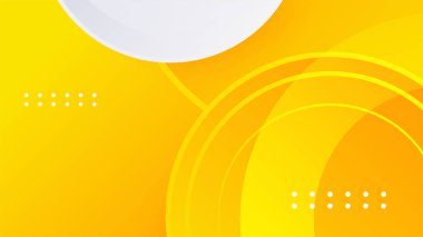 dinamik Vektör ögesi soyut beyaz ve sarı tasarım arkaplan