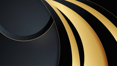 siyah ve altın soyut arkaplan
