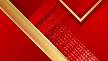 Kırmızı ve altın arka plan