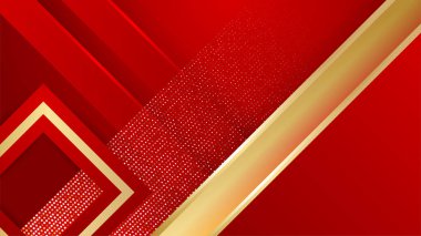 Kırmızı ve altın arka plan
