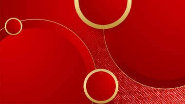 Kırmızı ve altın arka plan