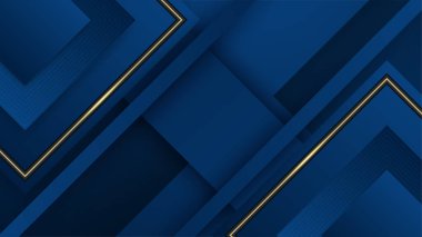 Soyut Mavi ve Altın Arkaplan