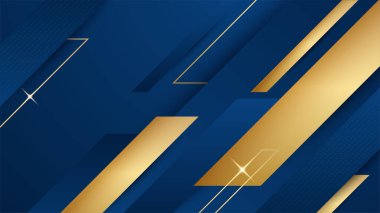 Soyut Mavi ve Altın Arkaplan