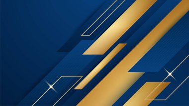 Soyut Mavi ve Altın Arkaplan